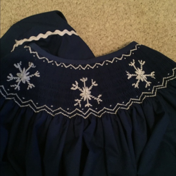 Smock Stars Dress new navy size 6T - Picture 3 of 7